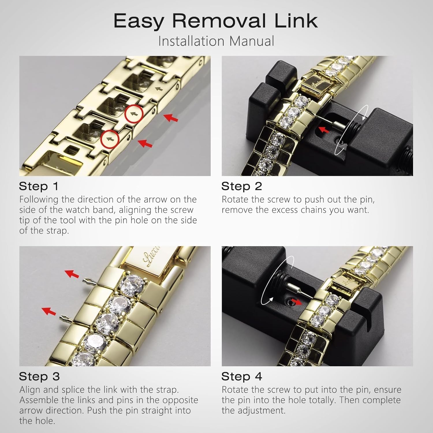 Compatible with Apple Watch Band Series 10 46mm, 9/8/7 45mm, 6/5/4/SE 44mm, 3/2/1 42mm, Natural Zircon Gems Handmade iWatch Band for Women, Dressy Chain Bracelet Strap (Vintage/Gold)