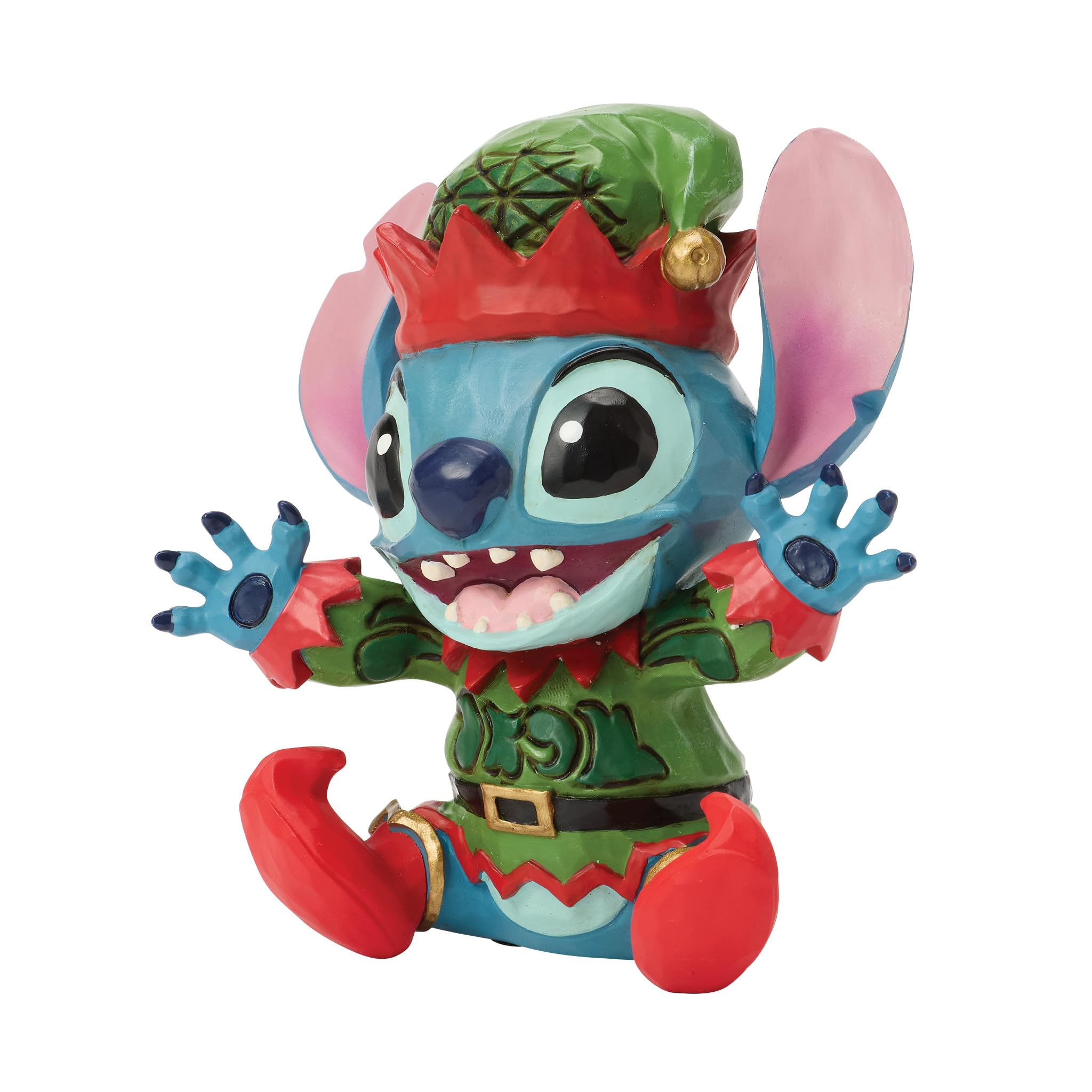 Disney Traditions Figur Stitch als Weihnachtswichtel