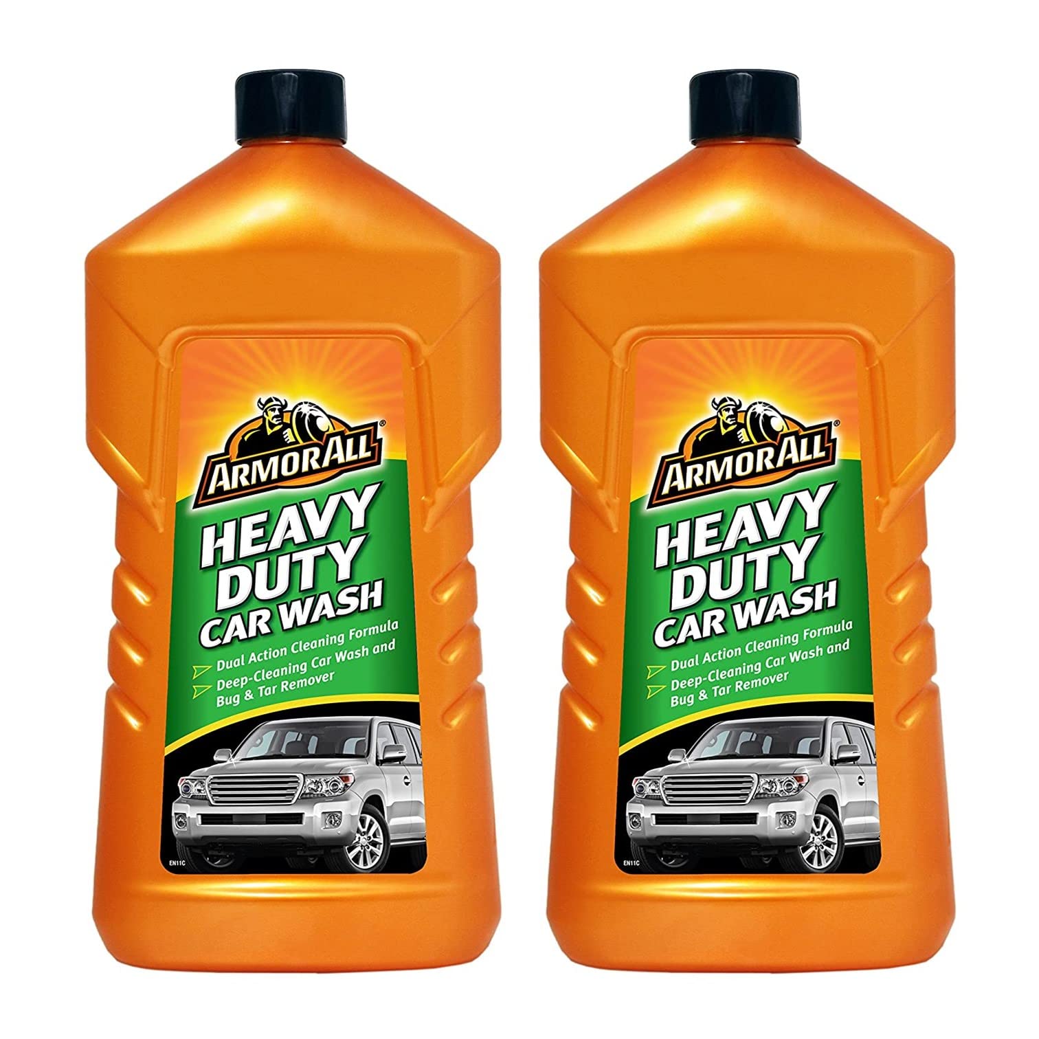 Armor All Heavy Duty Car Wash - Dual Action Cleaning Formula : 1 Ltr : Pack of 2
