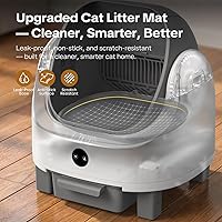 Vista 7 de OROLEY p - Caja de arena automática para gatos, caja de arena autolimpiante con monitoreo de aplicación, capacidad extragrande, sistema de control