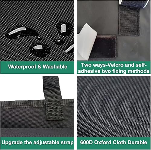 Miniatura 2 de Organizadores y almacenamiento de automóvil, organizador de carga con 5 bolsillos de almacenamiento grandes, organizador de maletero colgante para