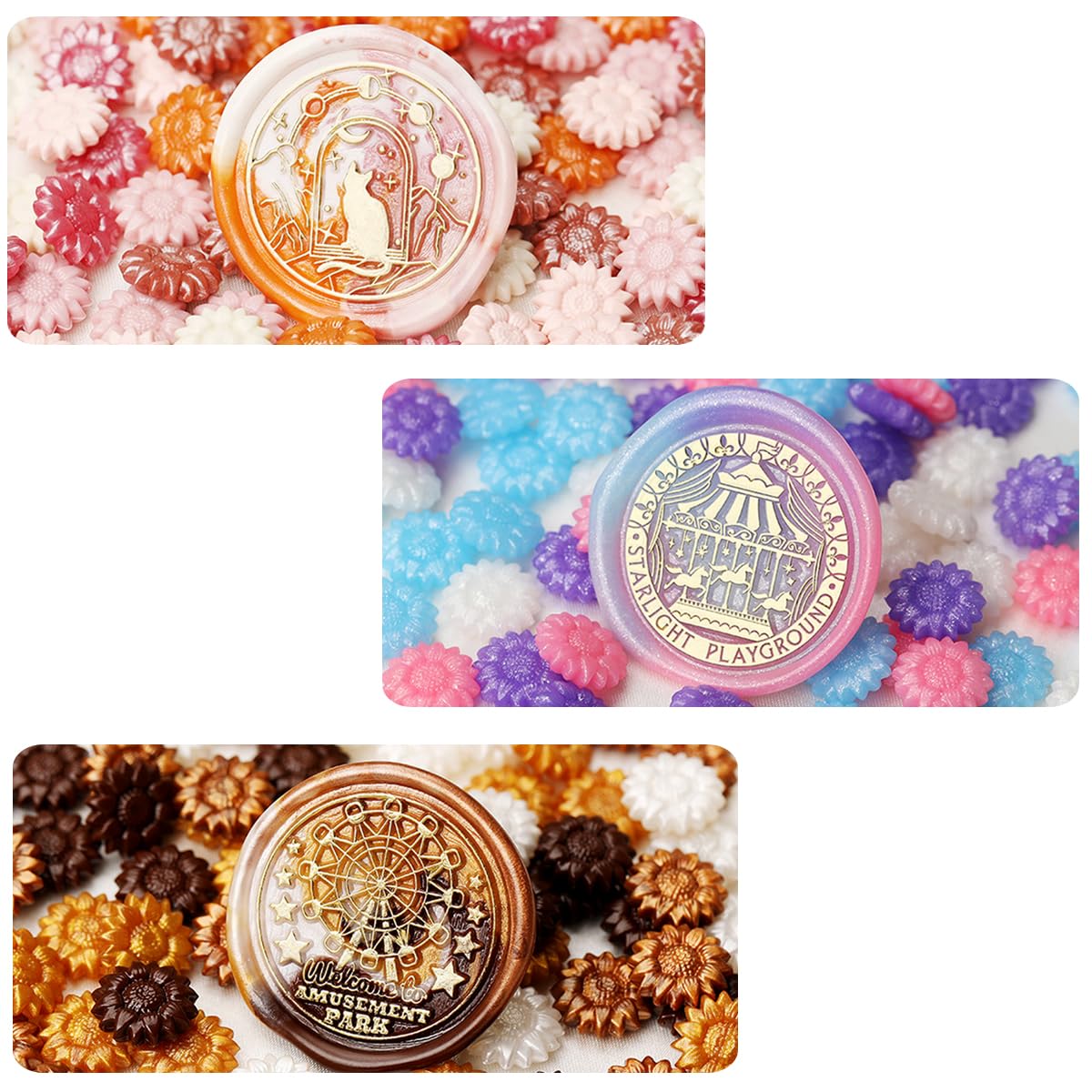 Amazon | neliege シーリングスタンプ シーリングワックス セット 粒