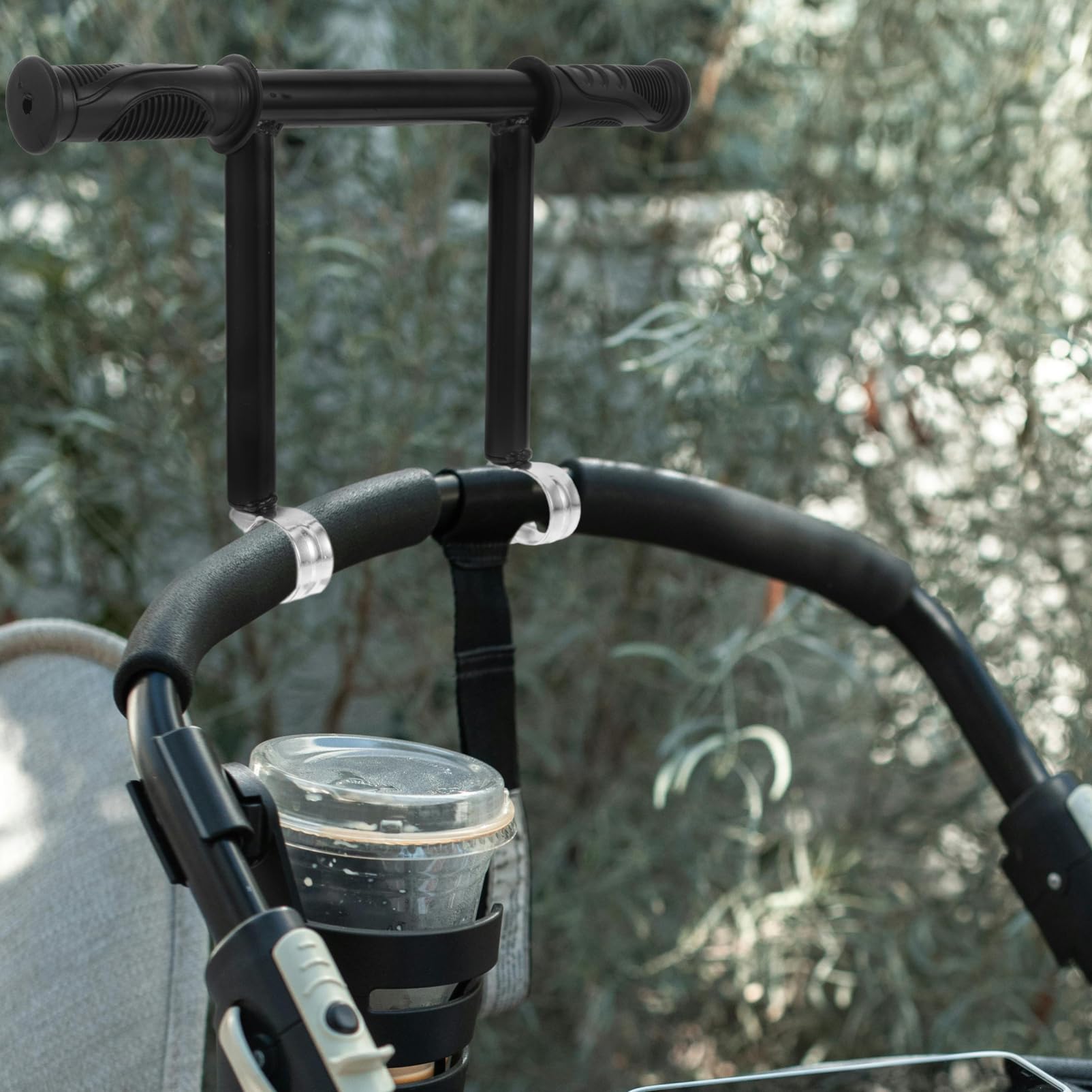 Estensione del manubrio universale per passeggino, fissaggio passeggino, accessori per passeggino