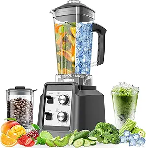 Smoothie Blender - 1800 Watts Blender for Smoothies, Blenders for Kitchen with 68Oz Pitcher, Adjustable Speeds for Smoothies, Shakes, and Frozen Drinks, BPA Free, Silver