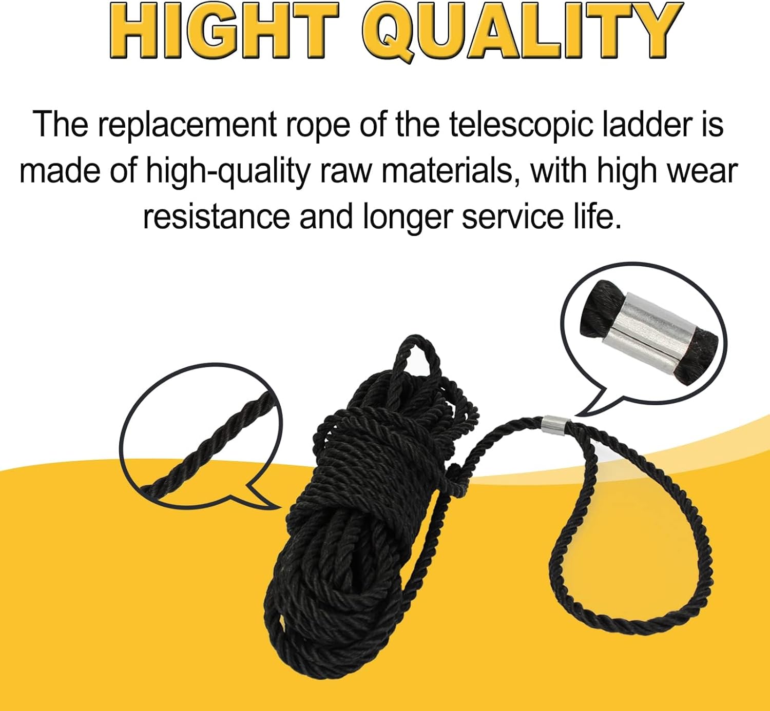 AC30-2 Extension Ladder Replacement Rope for fits Werner Extension Ladders Up to 40 ft for Extension Ladder - 1 Pack - 