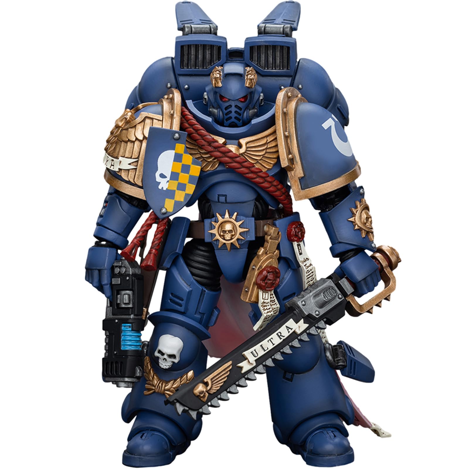 JOYTOY Warhammer 40k Ultramarines Captain With Jump Pack 1/18 Action Figure Collect And Display Model, Nb1125-uk