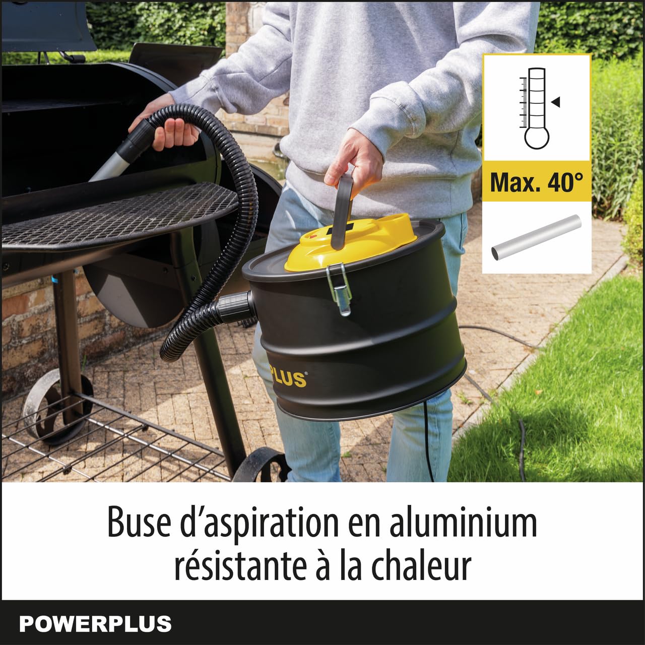 POWERPLUS Vide Cendres POWX3000-1000W 15L