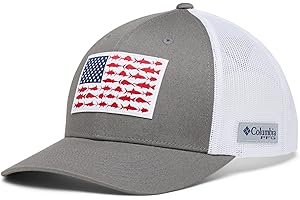 Unisex-Adult Pfg Fish Flag Mesh Snap Back