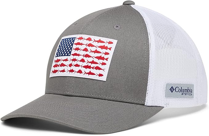 Columbia Unisex-Adult PFG Snap Back Fish Flag Ballcap
