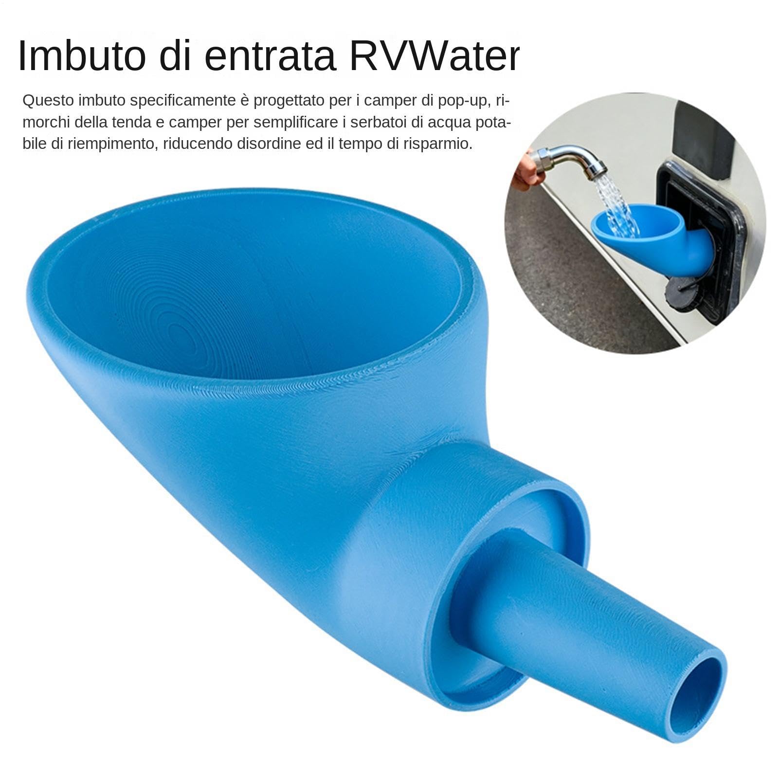 Imbuto Per Carico Acqua Camper, Imbuto Di Ingresso 'acqua Pers Auto Bocca Largo Anti-goccia, Riempitrice Garaffa Viaggi, Per Rifornimento Acquas Campers Terrazzo Giardino Yacht