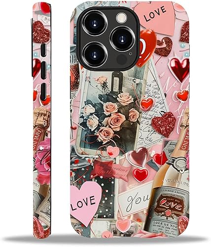 Miniatura 89 de Funda para iPhone 11 Pro Max, flores rojas coloridas 2 en 1, carcasa rígida + silicona, a prueba de golpes, protección contra caídas compatible con