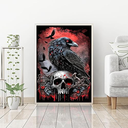 Miniatura 9 de Kits de pintura de diamantes de dragón para adultos, arte de diamantes de luna 5D, pintura de diamantes de cristal, pintura redonda completa,