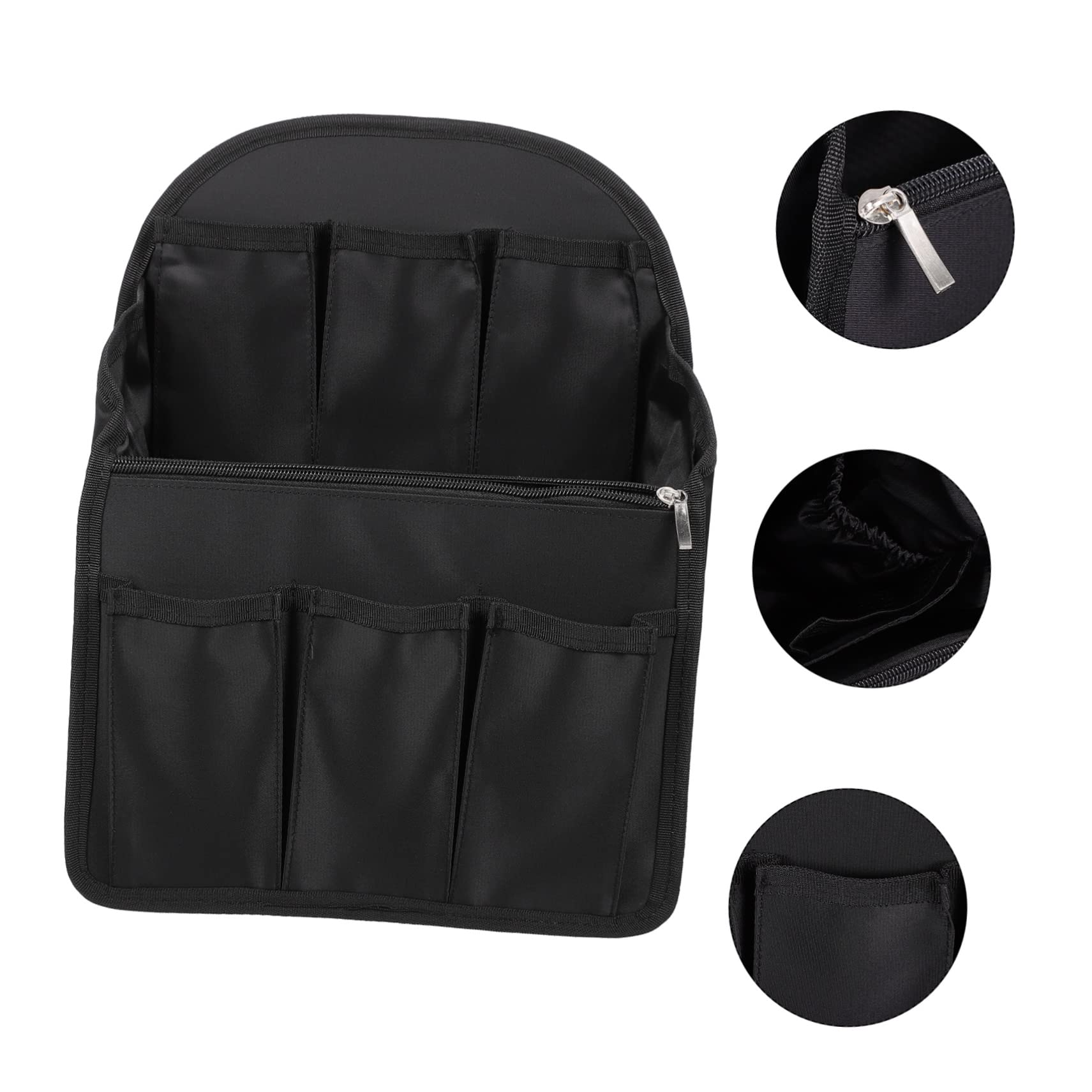 Inserto Organizzatore per Zaino Viaggio Multi Scomparti in Nailon Nero
