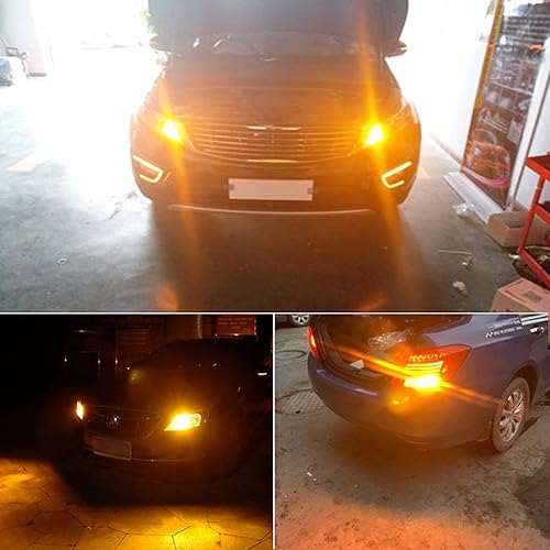 Miniatura 7 de PHINLION 7443 7444 Bombilla LED intermitente direccional, 3600 lm, súper brillante, 7440 7442 7443A 7444NA, bombillas LED intermitentes