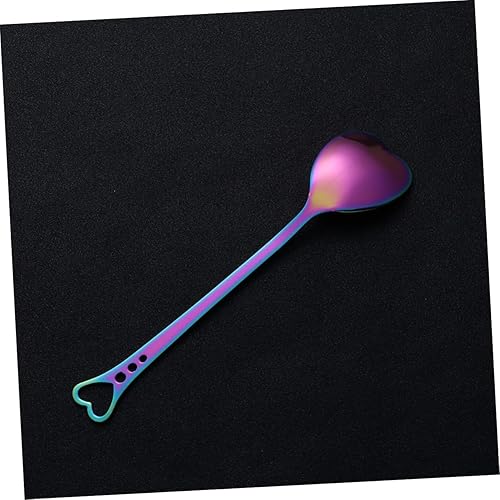 Miniatura 2 de DECHOUS Cuchara de café con forma de corazón, cucharaditas de metal, cucharas de sopa en forma de corazón, cuchara de café dorada, accesorios de