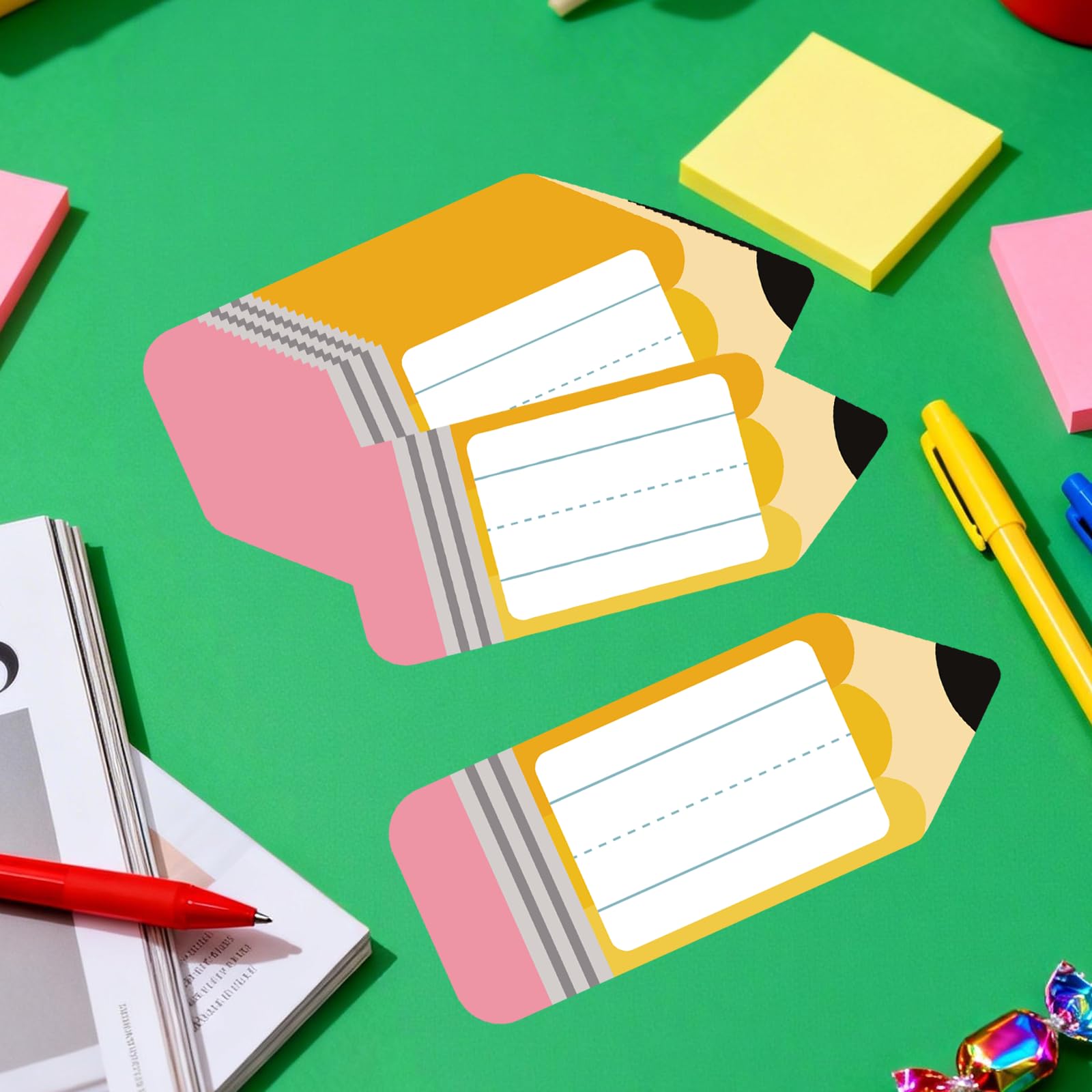 Namensschilder für Klassenzimmer, Schulanfang, Namensaufkleber für Schulbedarf, 25,4 cm, Namensschilder für Lehrer, Schulanfang, Wasserflasche, Party-Dekoration, 56 Stück