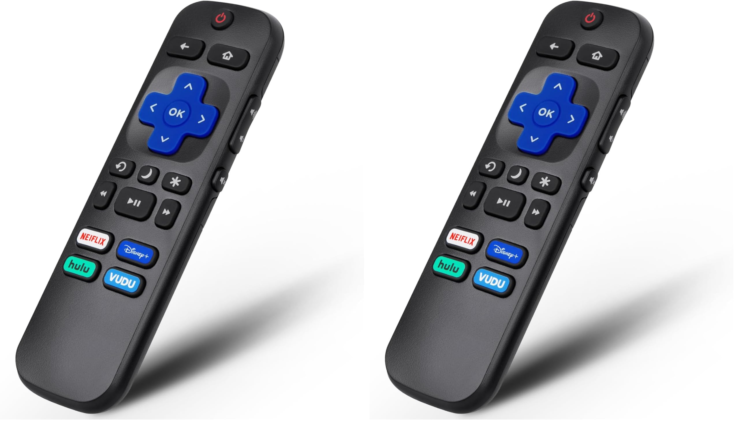 Remote Control for Hisense-TCL-Onn-Sharp-Philips-Westinghouse-Insignia-Element Roku TV Remote Replacement (Pack of 2)