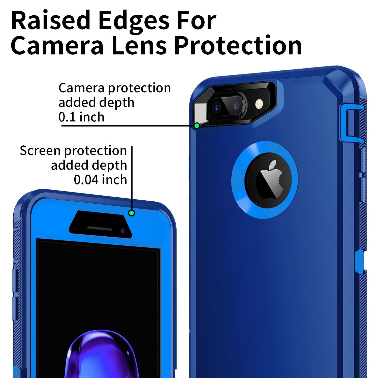 Amazon.com: Mieziba for iPhone 8 Plus/7 Plus Case,[Built in Screen