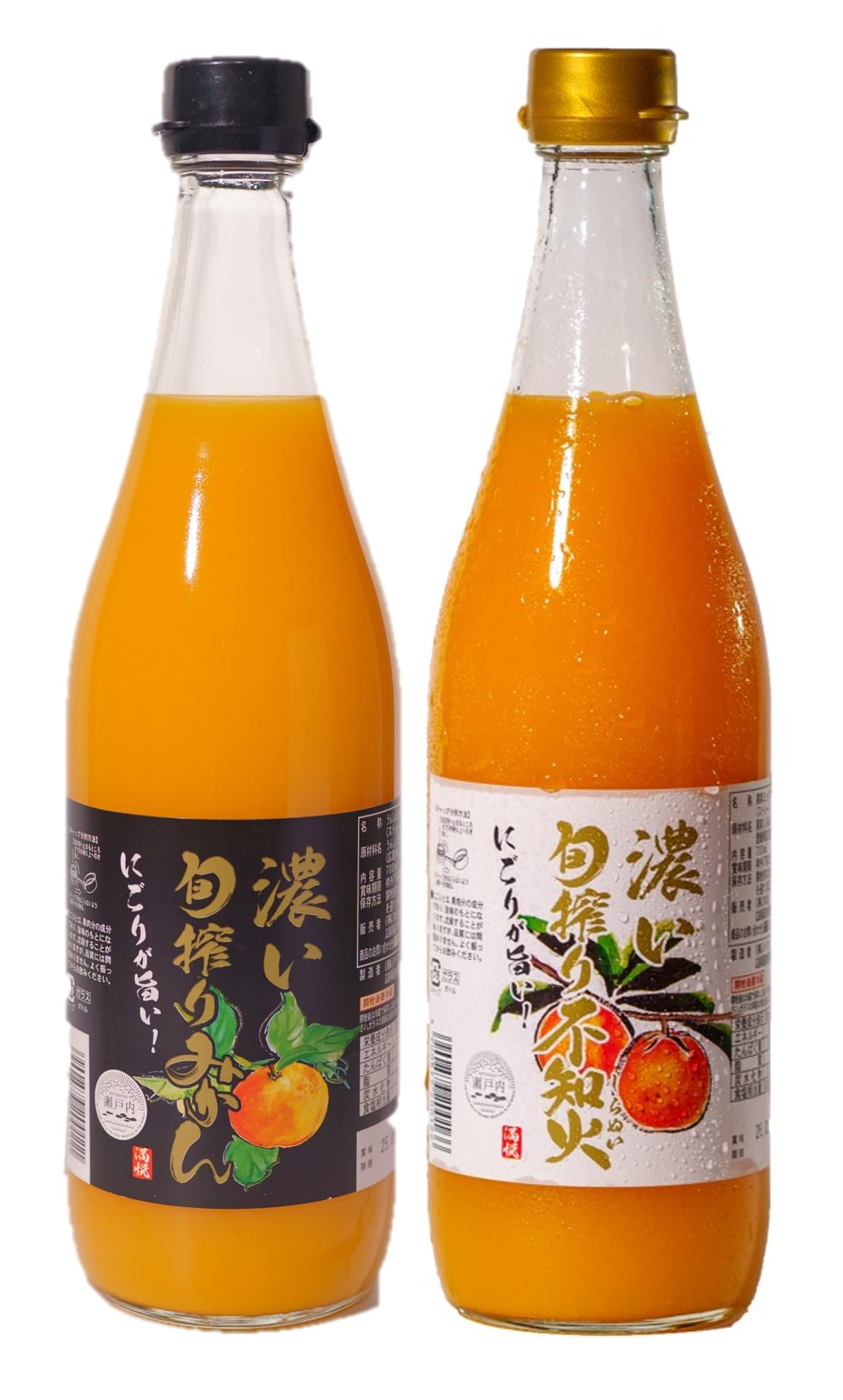 Amazon.co.jp: 【飲み比べ2本セット】濃い旬搾りみかんジュース