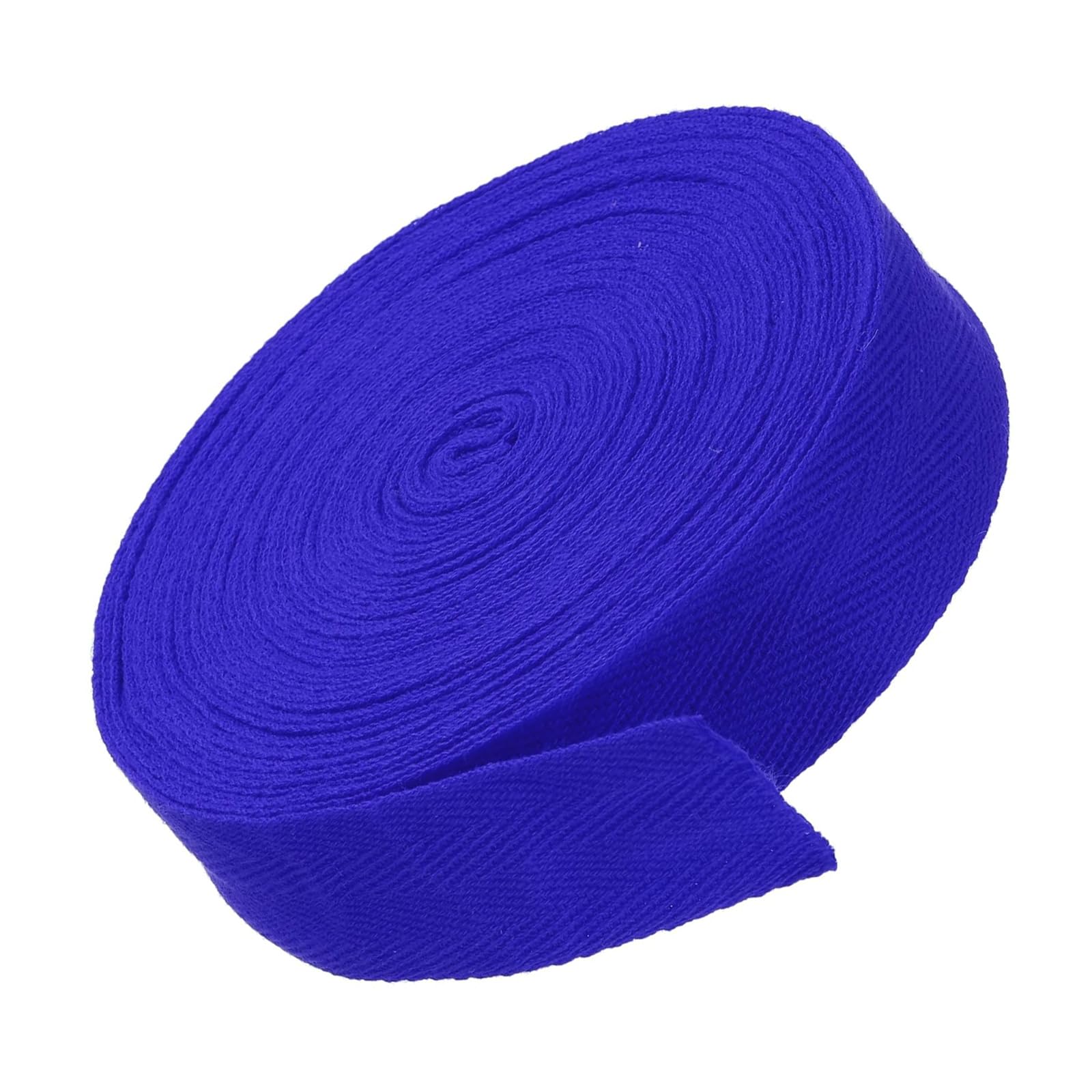 MACHSWON 1.2"/3cm Cotton Twill Tape 10 Yards Cotton Ribbon Bias Binding Tape Herringbone Webbing Trim for Sewing Gift Wrapping Craft DIY Royal Blue