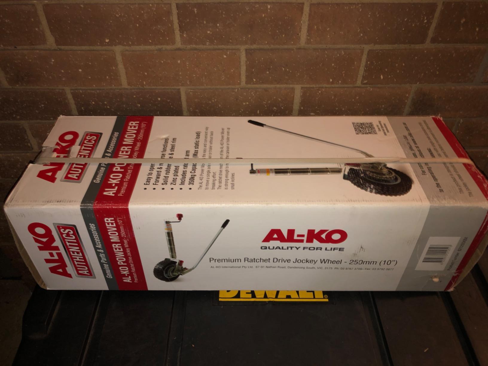 Alko 10in Ratchet Jockey Wheel Caravan Trailer Camper Boat Power Mover