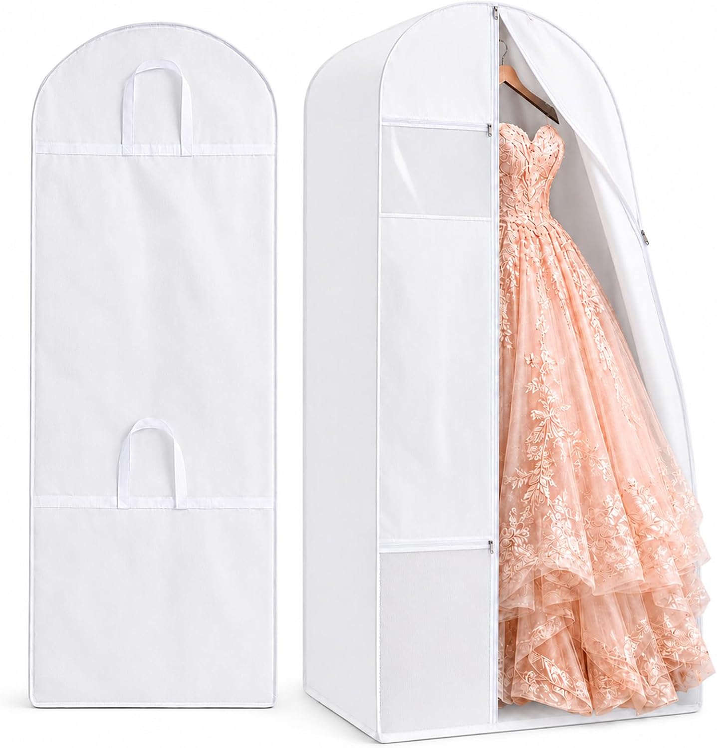 Quinceanera Dress Garment Bag,Garment Bags for Quince Dresses,15 Años Vestidos de Quinceañera Dress Storage Bags Hanging Gowns