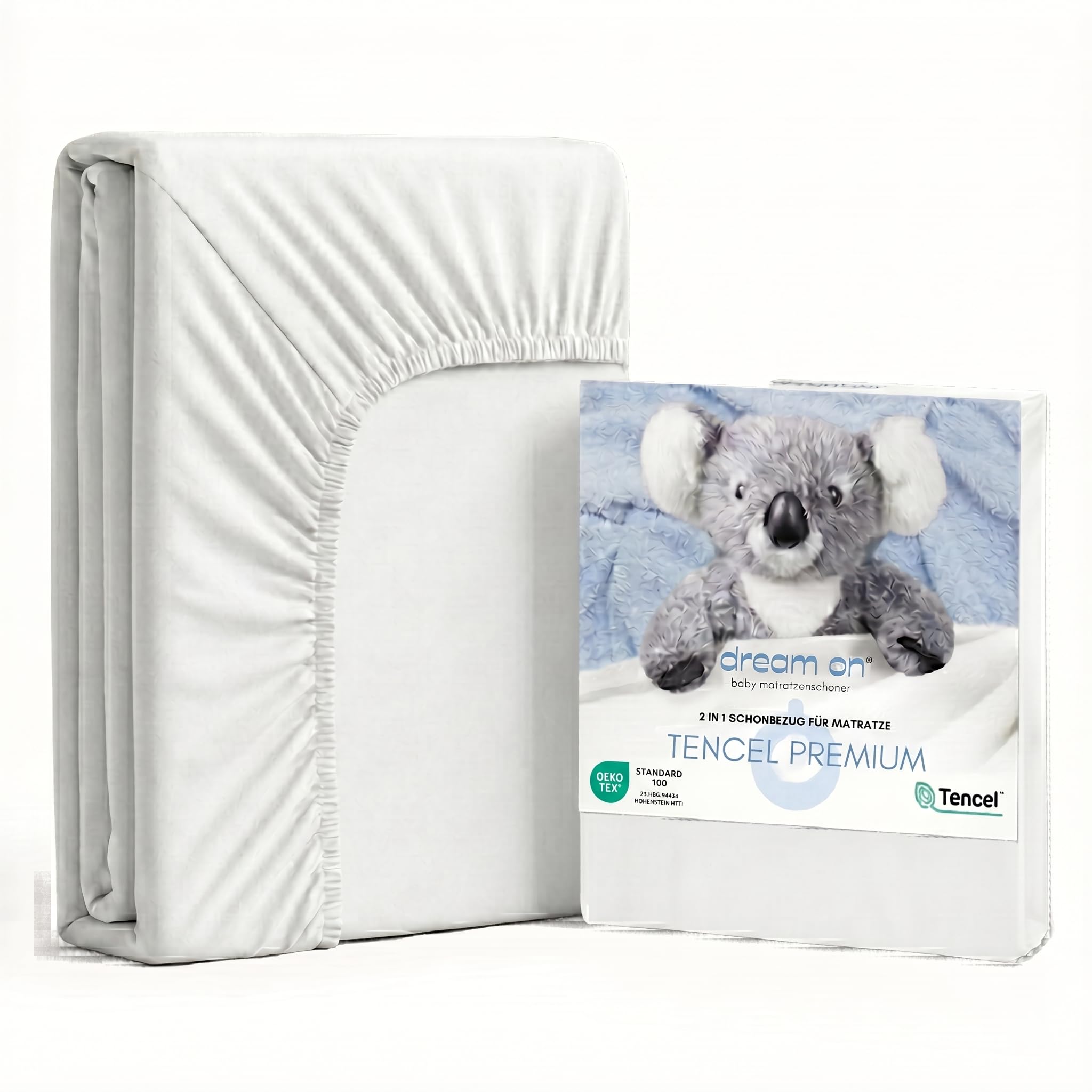 Matratzenschoner 70x140 Baby wasserdicht atmungsaktiv Tencel 2in1 Laken | 2in1 Baby Matratzenschoner 70x140 wasserdicht. Direkt beschlafbar ohne Laken. Faltenfreie Kinderbett Unterlage (bis 13cm).