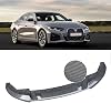 NINTE Front Bumper Lip for 2021 2022 BMW 4 Series G26 M440i Gran Coupe M Performance Carbon Fiber 1 Piece Front Lower Bumper Chin Lip Spoiler Splitter