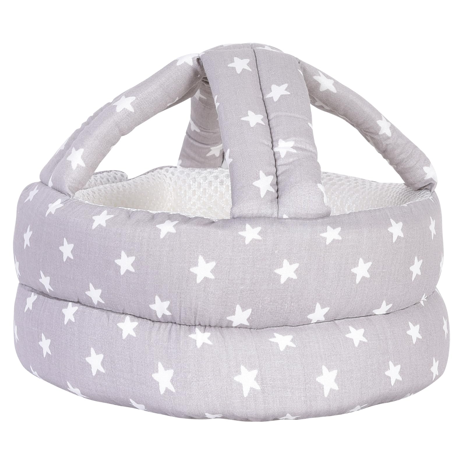 Umtiti Baby Adjustable Helmet, Lightweight and Soft.Great for Baby Learning to Walk and Crawl.Gray Star