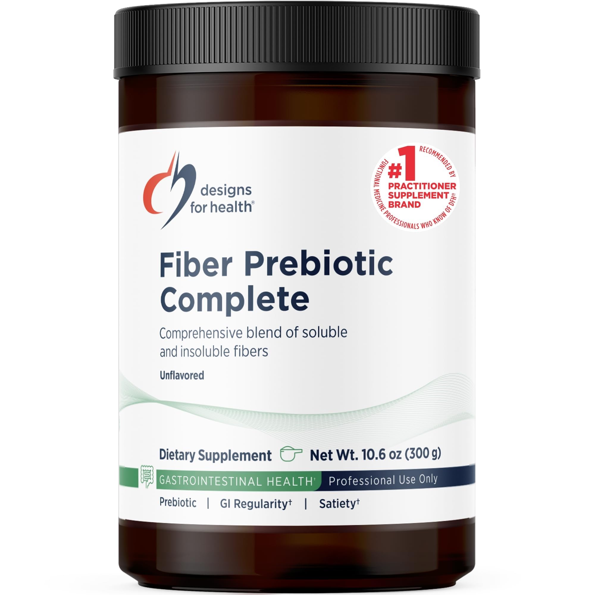 Designs for Health Fiber Prebiotic Complete, Unflavored, 30 Servings