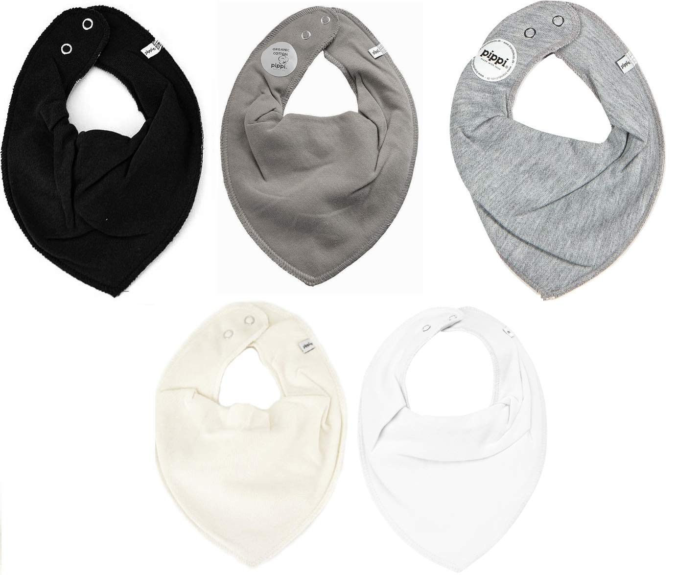 Pippi Babywear Halstücher 5er Pack Bibs Dreieckstücher Lätzchen