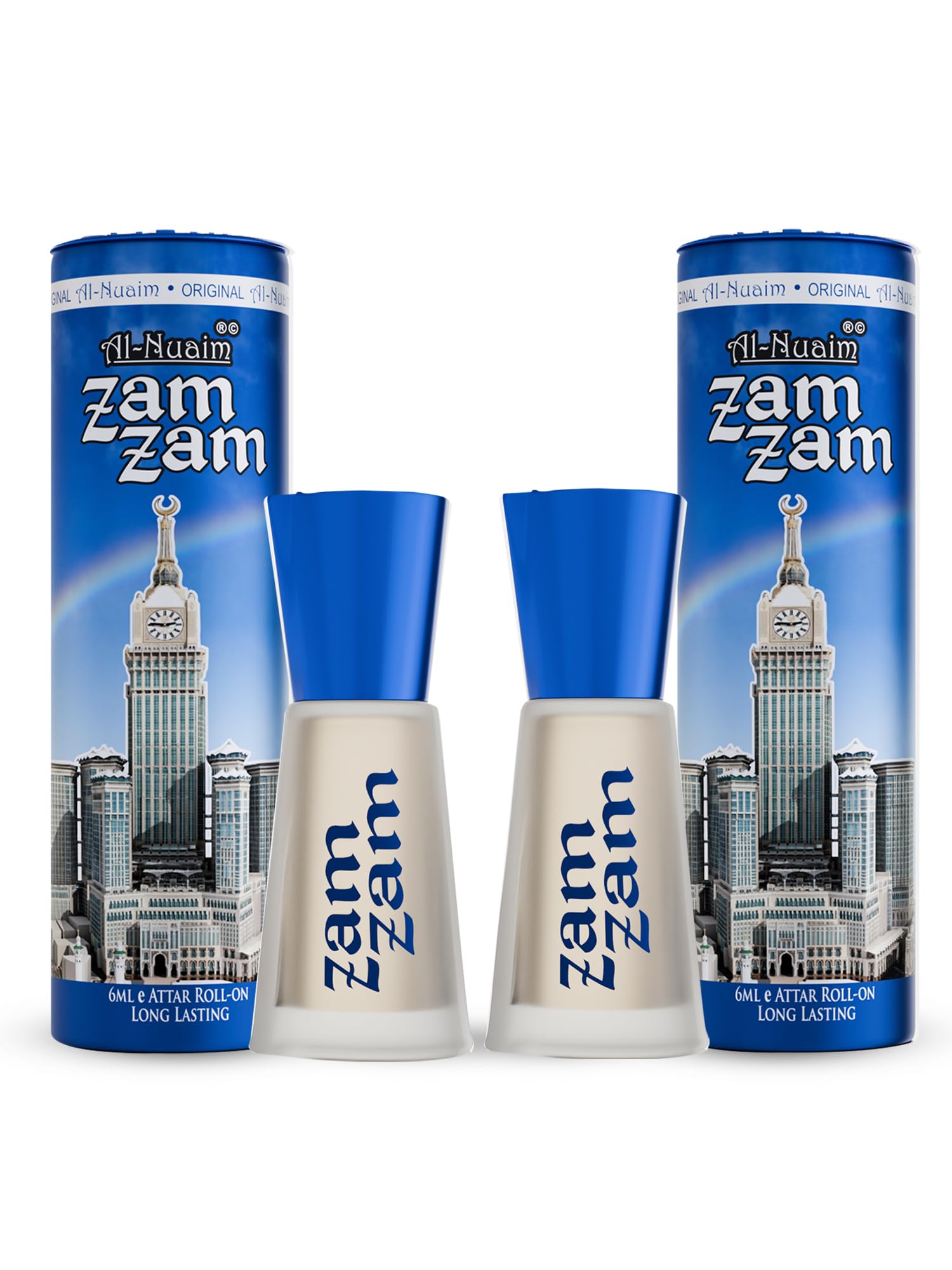 Al-Nuaim Zam Zam Attar Roll On - 6ml (Pack Of 2) |Luxury Scent with Long Lasting Fragrance For Men & Women
