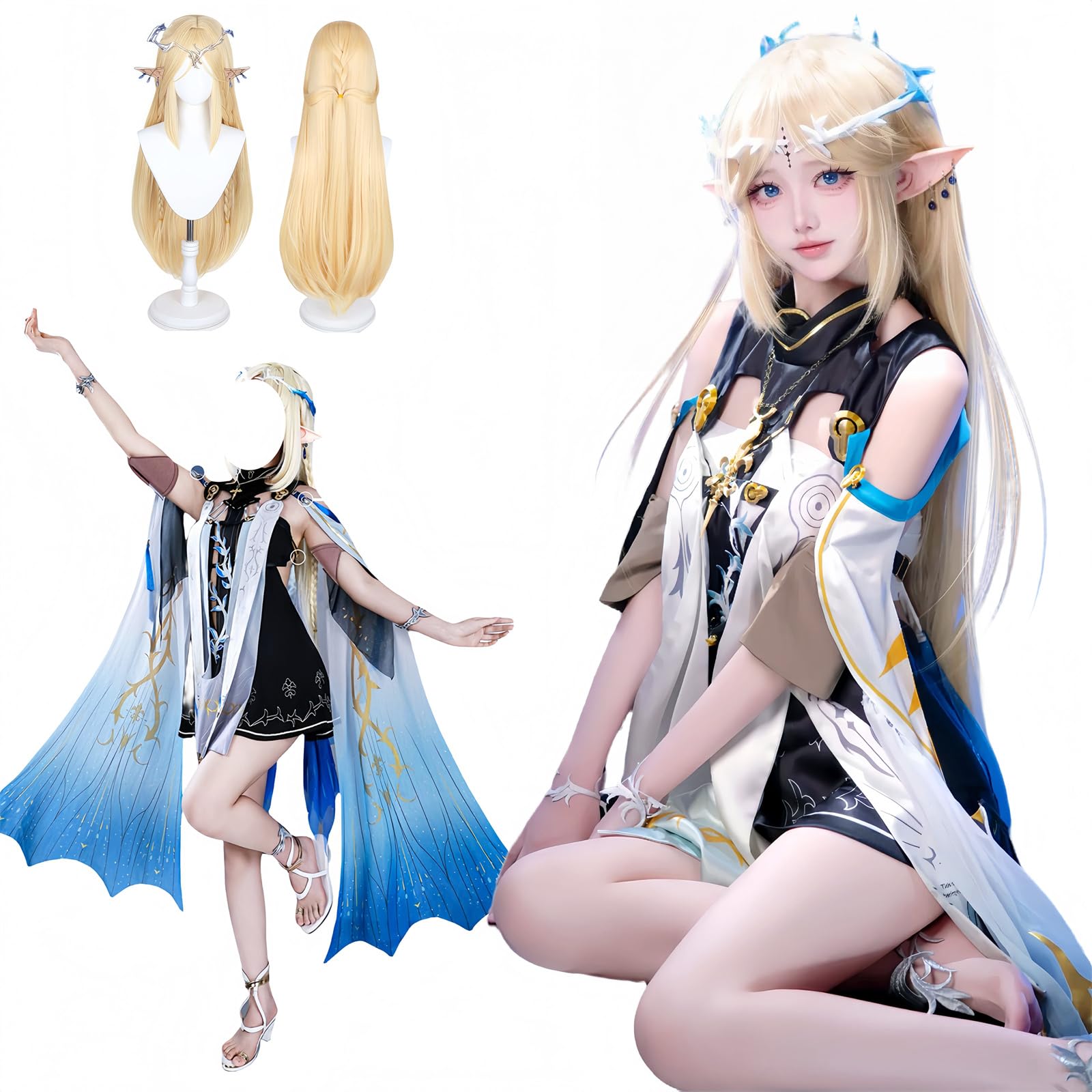【即納フルセット】鳴潮（めいちょう)白芷(ビャクシ) コスプレ衣装+ウィッグ+靴 Amazon.co.jp: [Sieberg] 鳴潮 WuWa 白芷 コスプレ衣装 ビャクシ