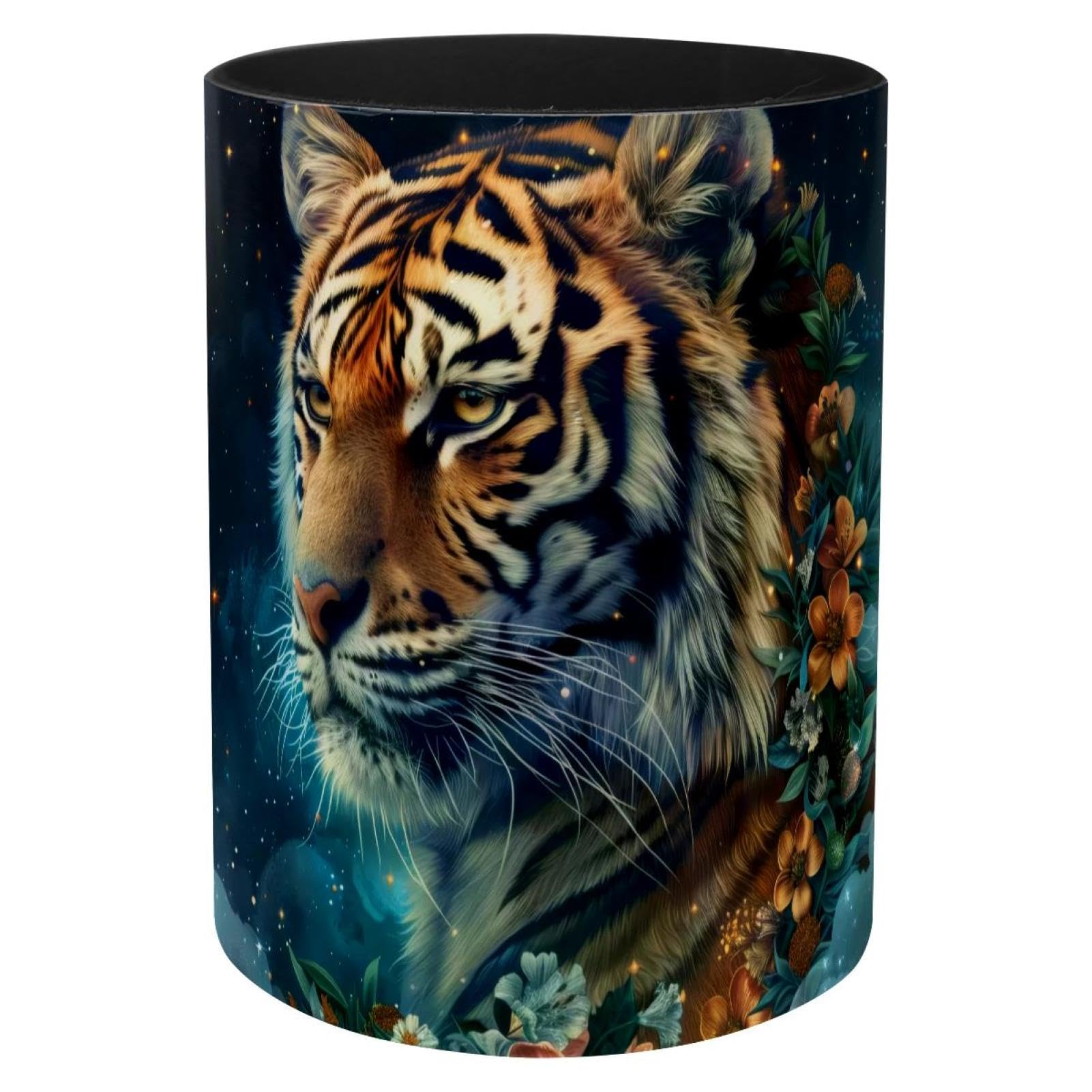 Fournitures de bureau et accessoires porte-stylos motif fleur tigre