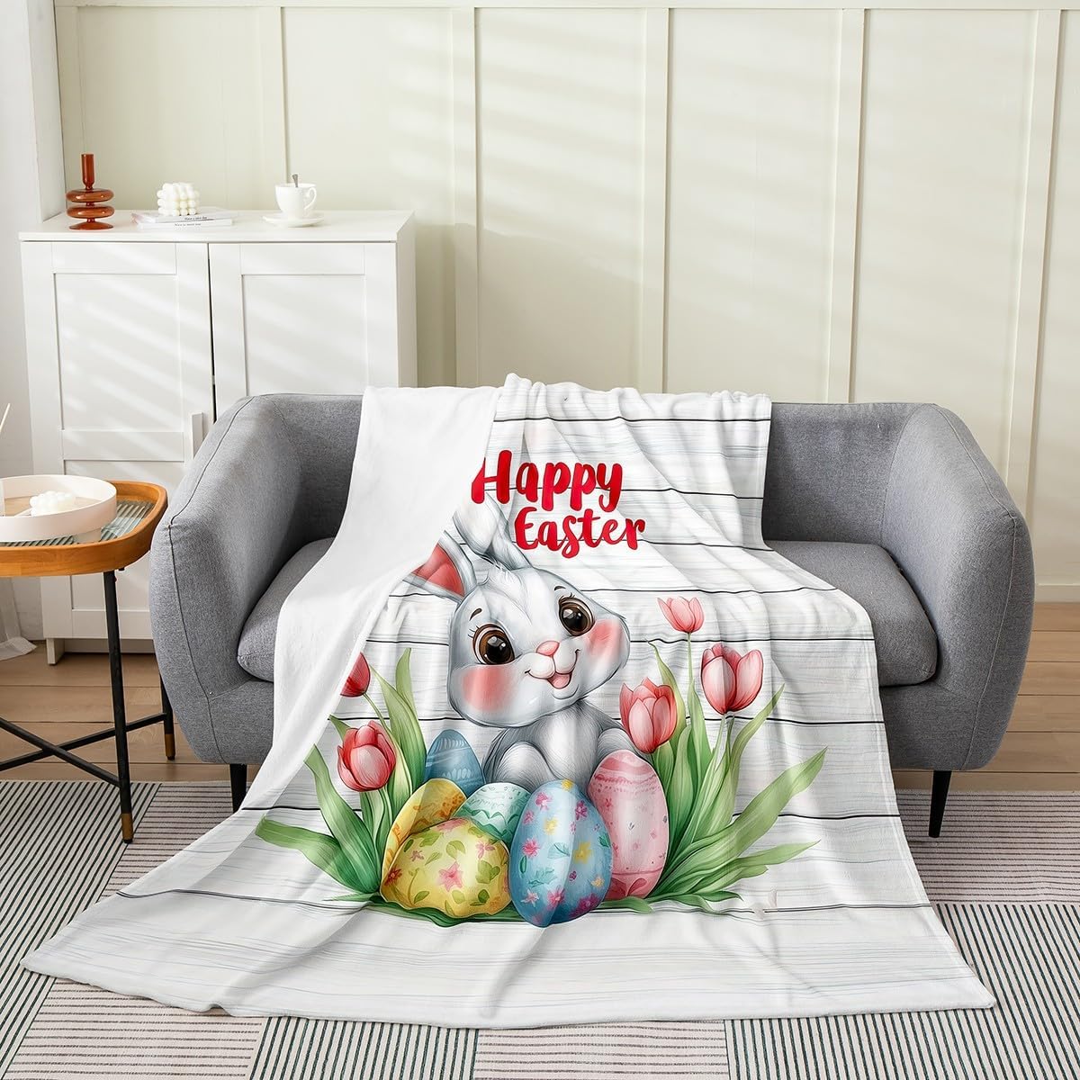 Erosebridal Cute Puppy Fleece Throw Blanket Queen Inch Ocean Theme Flannel Blanket Warm for Kids Pet Dog Summer Holiday Vacation Colorful Polka Dots Lightweight Room Decor