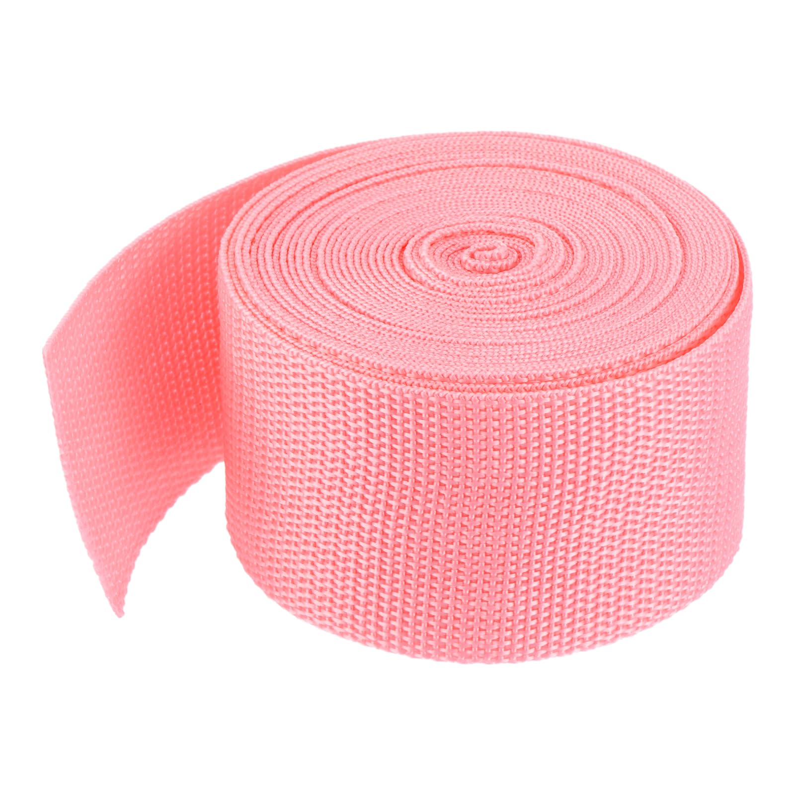 MECCANIXITY Lightweight Polypropylene Webbing Strap 2" 5 Yard Backpack Strapping Band Pink for Outdoor Luggage Cargo Straps
