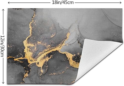 Miniatura 3 de Juego de 4 manteles individuales decorativos de lino para mesa de comedor, cocina, casa de campo, decoración del hogar al aire libre, 12 x 18