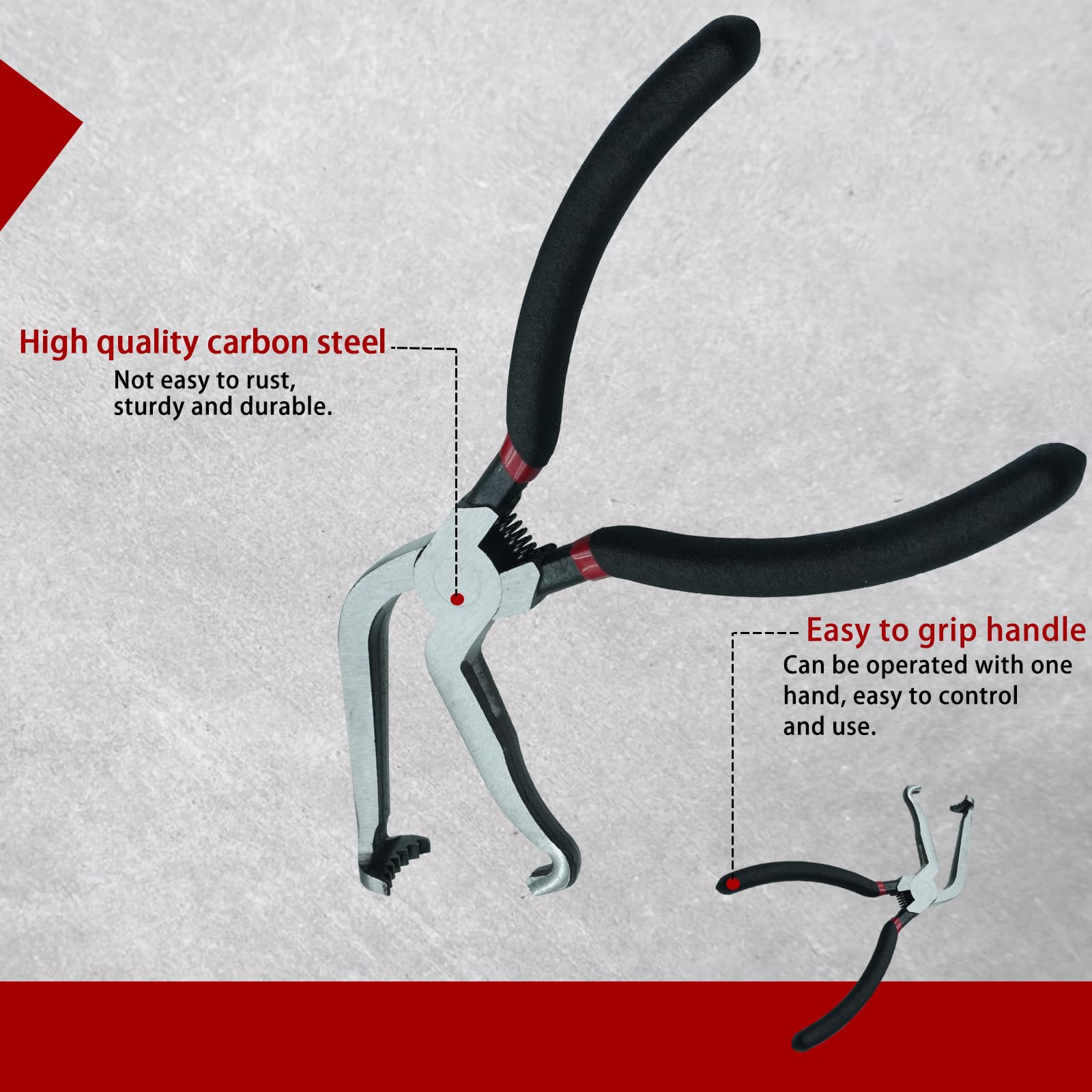 UCELICE Upgraded Electrical Disconnect Pliers 37980,60 Degree,Automotive Electrical Tools?Electrical Connector Pliers for Cars,Easily Disconnect The Locking Push Tab Electrical Connector