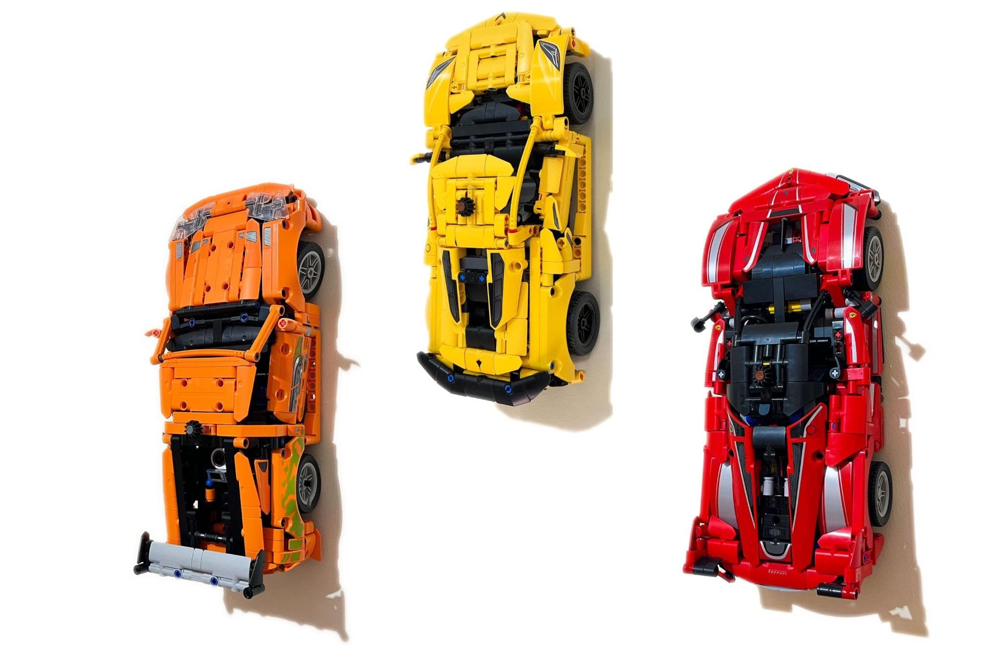 3Dudes & Dad Wall Mount Compatible with LEGO® Technic Ferrari FXX K Car (42212), Perfect-Fit Model Display Bracket, Secure - Image 4