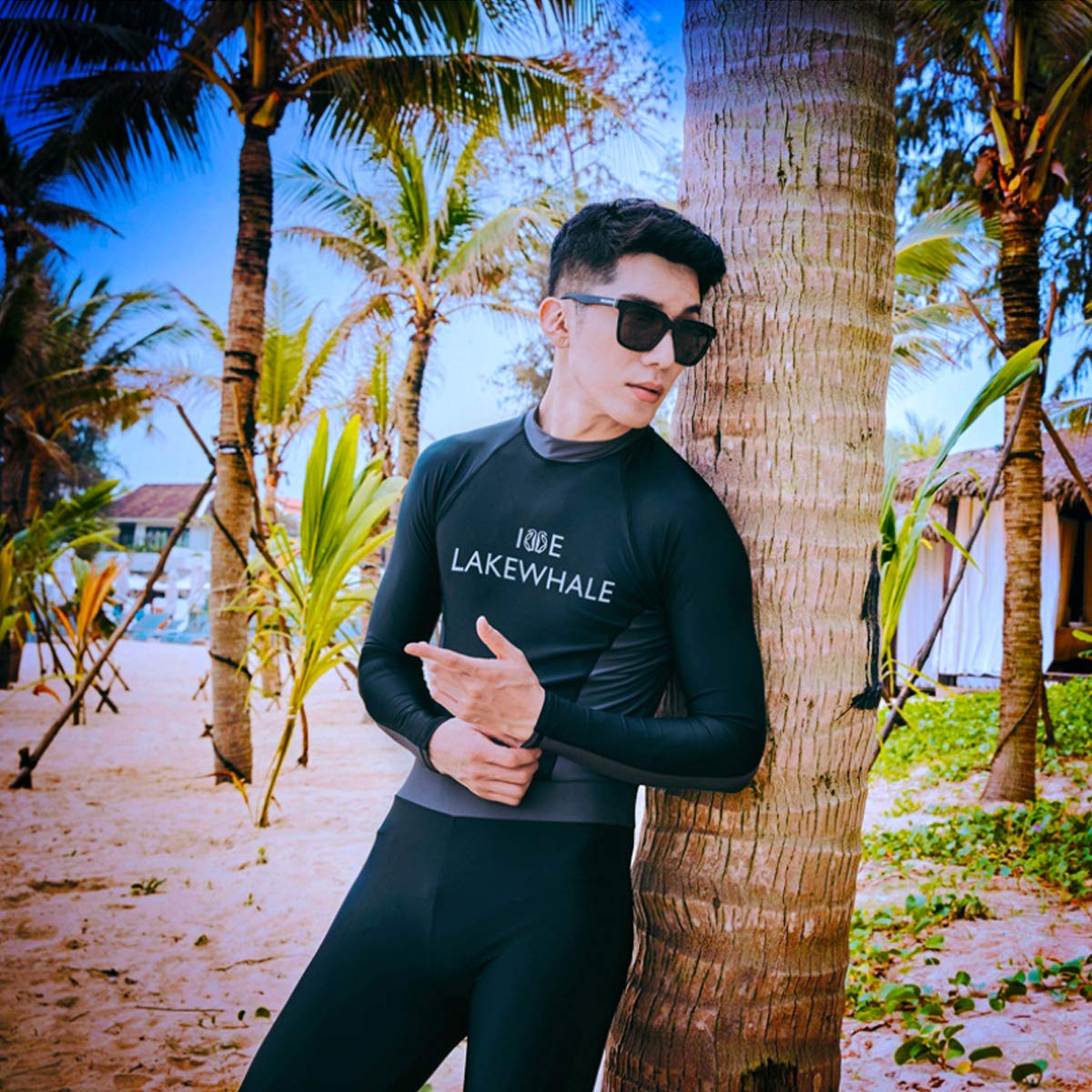 YONGYAO Hommes Plongée Ensemble Anti-UV Méduses Séchage Rapide Complet Longueur Combinaison Combinaison De Plongée Natation Surf - XL
