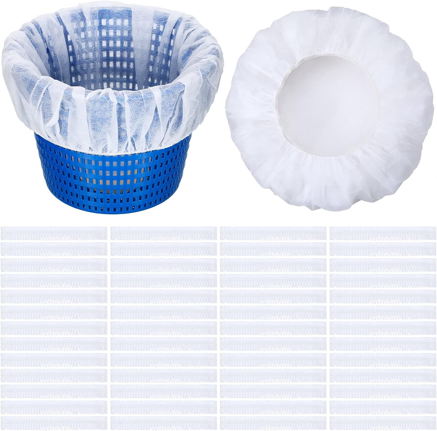 400 Pieces Pool Skimmer Socks Fine Mesh Pool Socks for