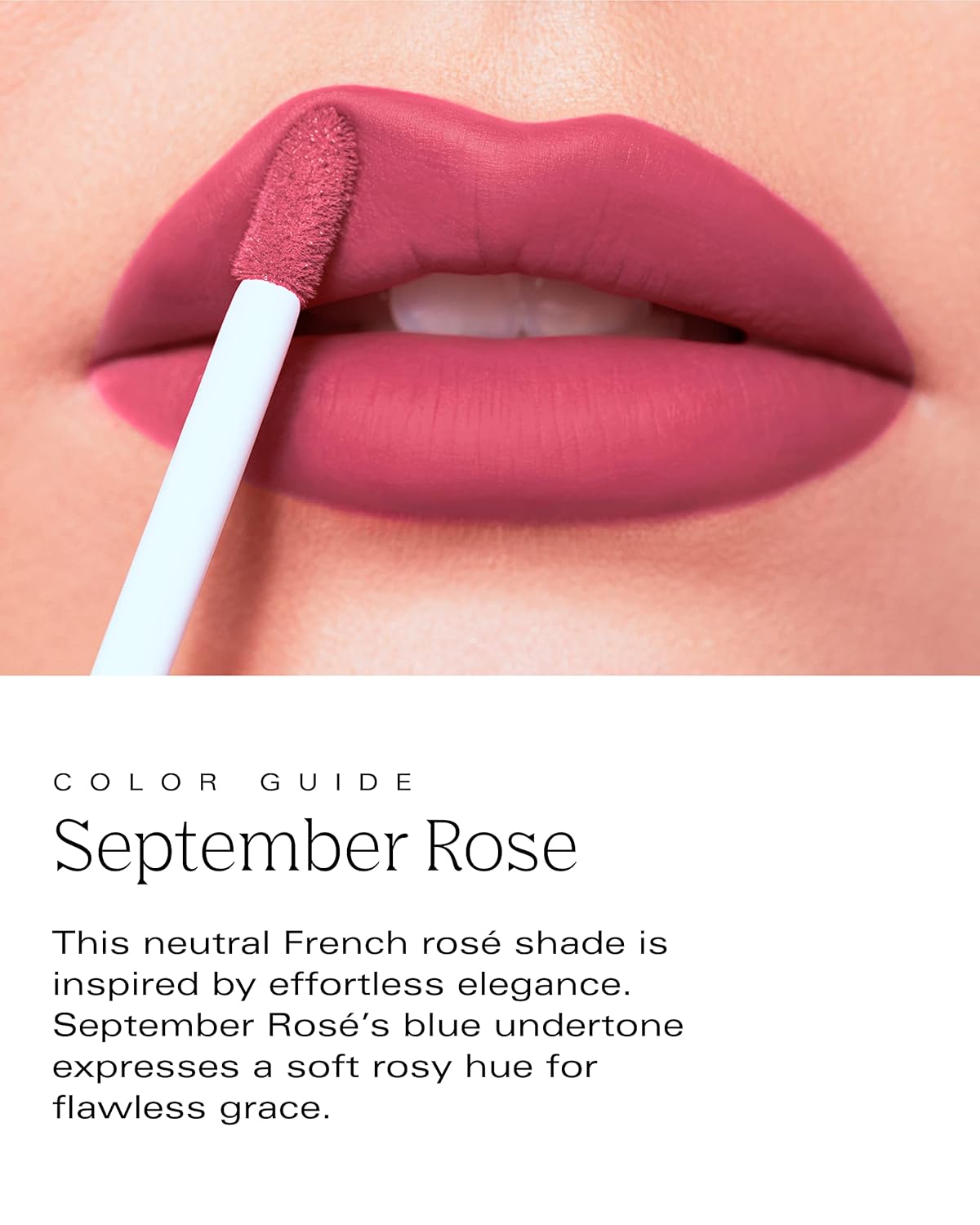 PDL Cosmetics Bold Aspirations Liquid Lipstick (September Rose) | Highly Pigmented Smooth Matte Finish | Rosé Tone | Long Lasting, Non-Transfer, Hydrating Formula | Vegan | Cruelty-Free | .14 fl oz - Image 4