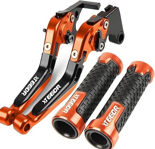 Miniatura 15 de DOUKI Para Yamaha XT660R 2004-2016 Palancas de embrague de freno plegables de motocicleta embrague embrague agarres ajustables accesorios CNC con