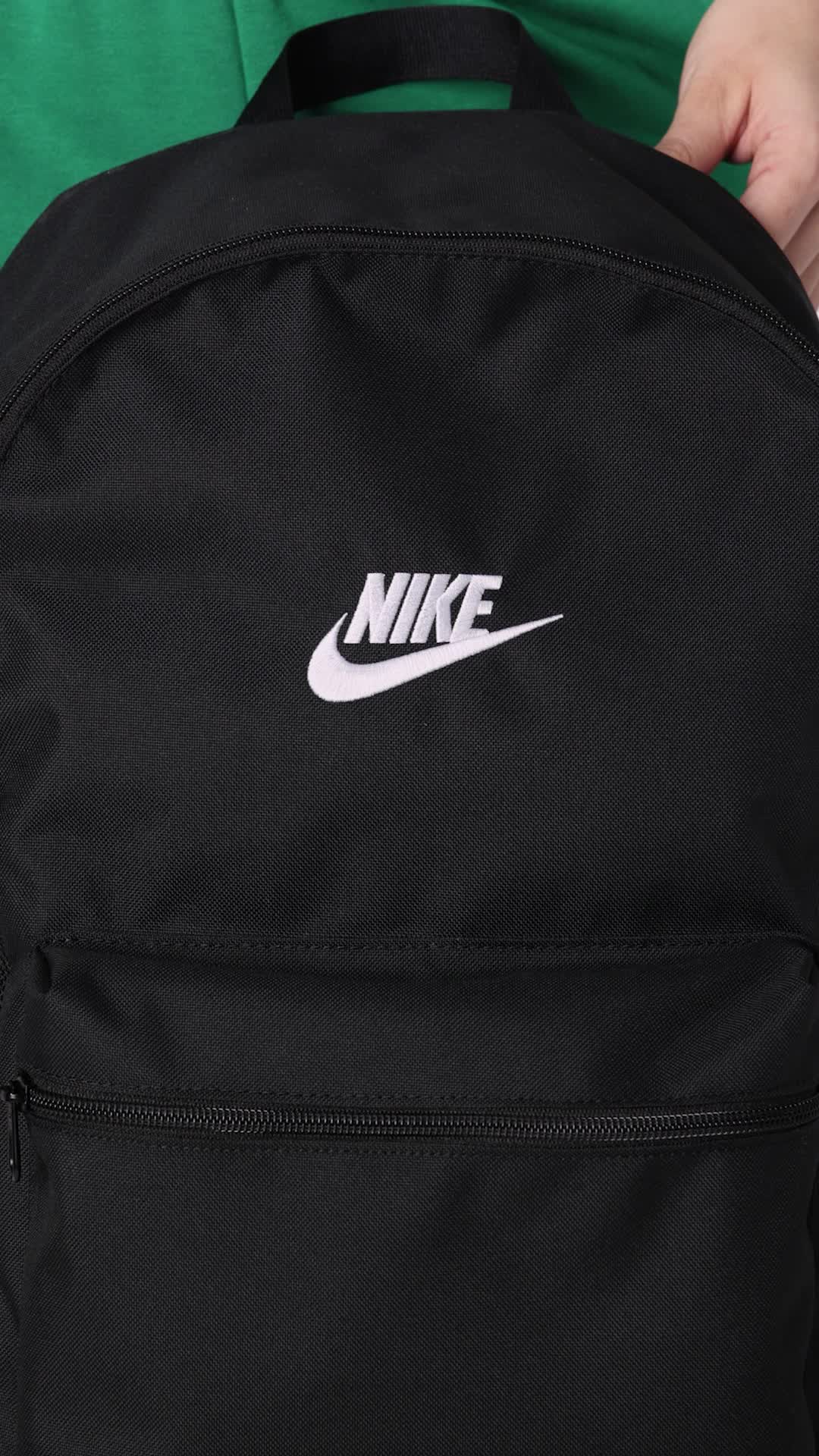 Nike Heritage Backpack, Black/Black/White, MISC : Clothing, Shoes & Jewelry