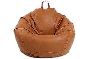Cozy Chic Leather Bean Bag: Elevate Your Leisure Experience