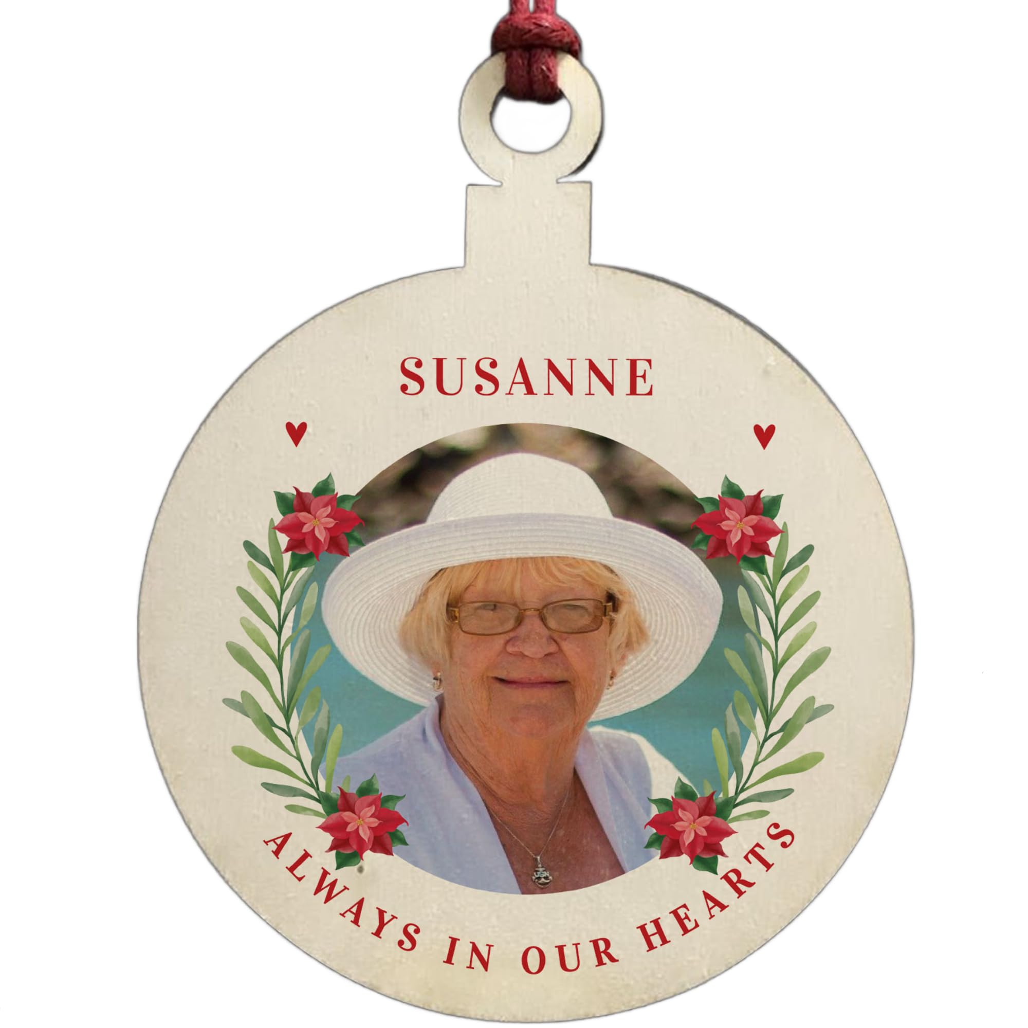 Memorial Christmas Decoration For Nan Mum Grandma Personalised Bauble Gift