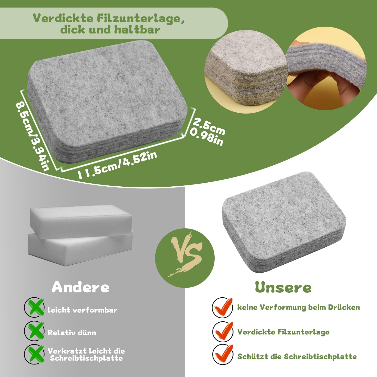 Kuppt 20 Farben Filz-Starterset, Filz-Set, Filzwolle Trockenfilzen, Filzen Mit Wolle, Filznadeln, Filzunterlage Und Violetter Aufbewahrungstasche