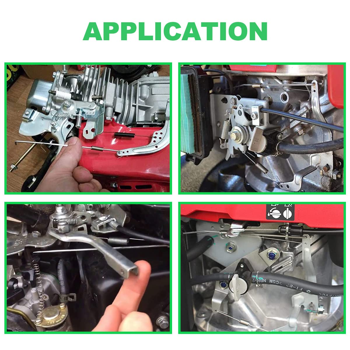 ZAMDOE GX160 GX200 Molle di Ritorno dell'acceleratore Piastra del Braccio della Leva Base del regolatore Asta di Collegamento per Honda e Clone 5,5 CV 6,5 CV 196 CC per Motori Predator 212 CC