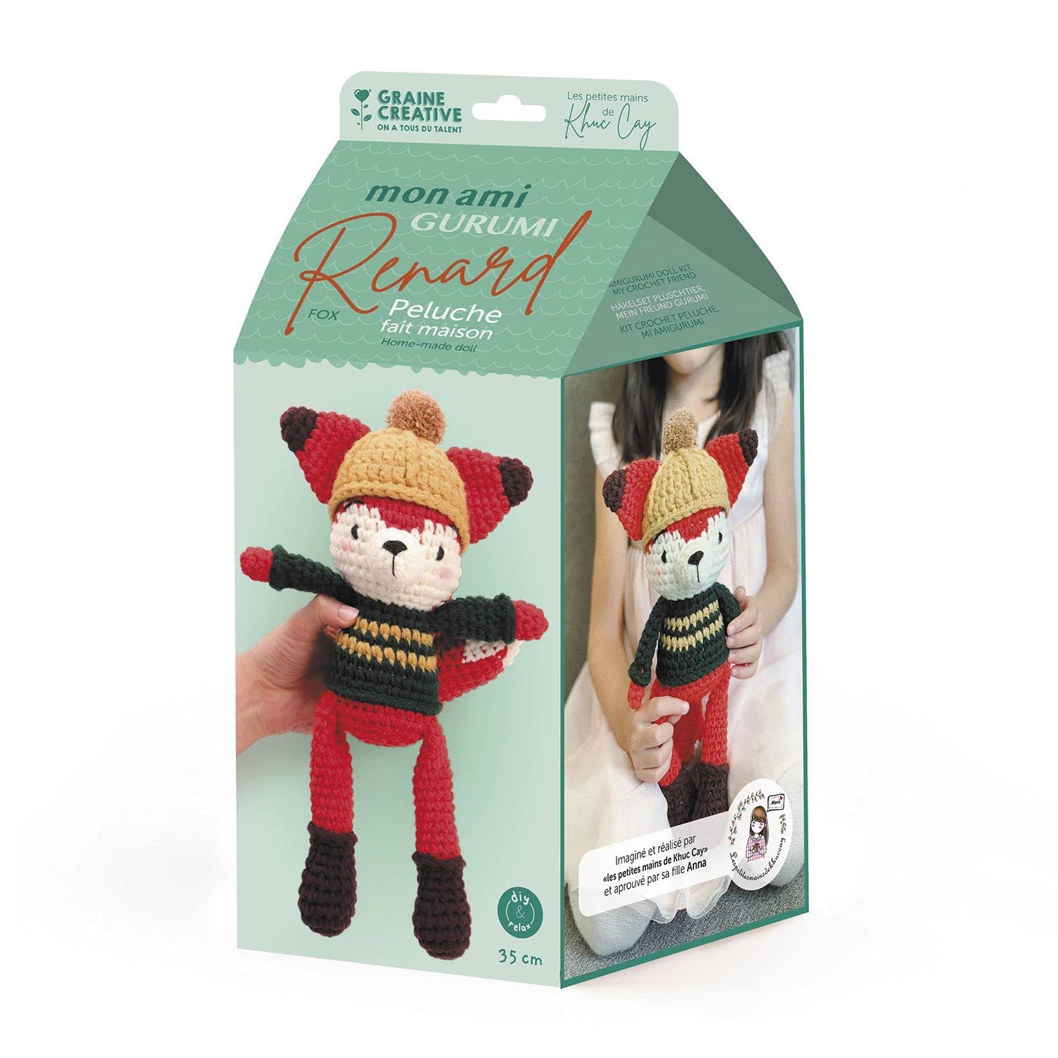 Graine Créative Mi peluche de ganchillo Amigurumi - Zorro