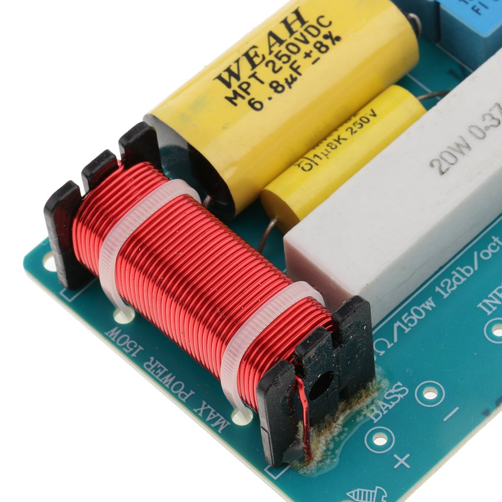 Baoblaze 2 Piezas Divisor de Frecuencia de Audio Filtros de 3 Vías para Altavoz Agudos/Graves